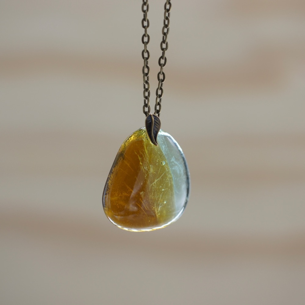 Wine and Tequila Recycled Glass Necklace Don Julio Sustainable Jewelry Handmade